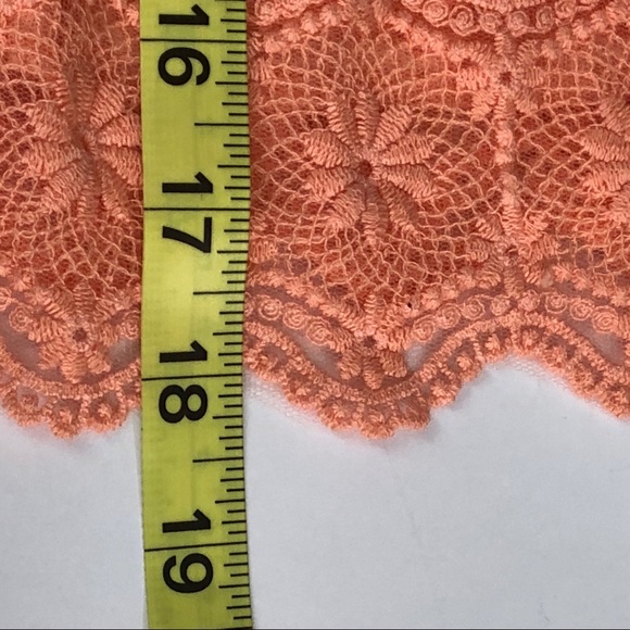 Alya Orange Lace Overlay Tank Size S K41 - Picture 7 of 7